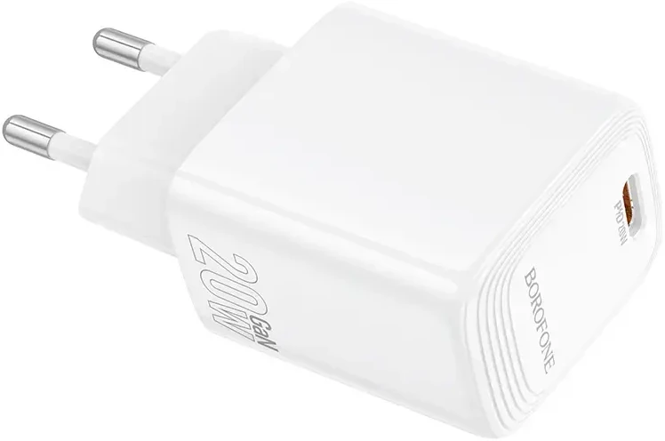 Borofone laidinis įkroviklis BN26 Fuente – Type C – PD 20W baltos spalvos