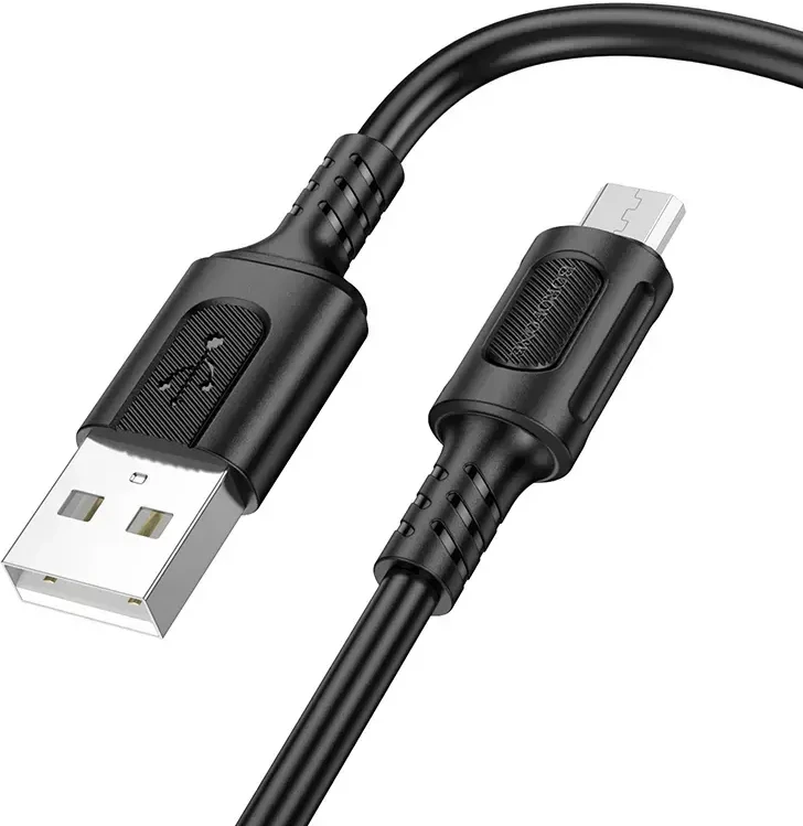 Borofone Kabelis BX111 Feliz – USB į Micro USB – 2,4A 1 metras juodos spalvos