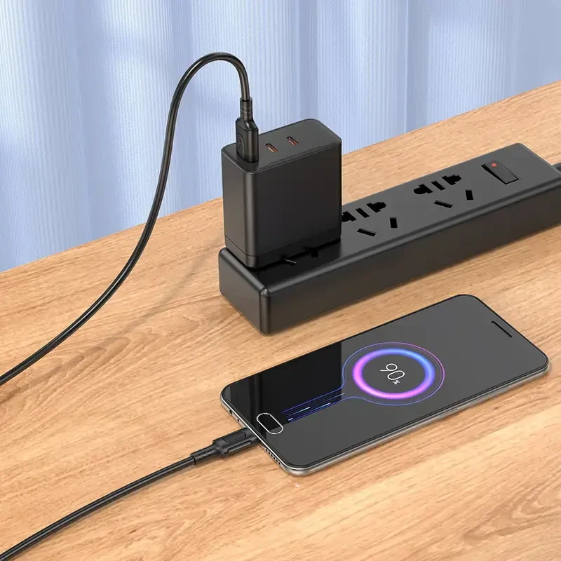 Borofone Kabelis BX111 Feliz – USB į Micro USB – 2,4A 1 metras juodos spalvos