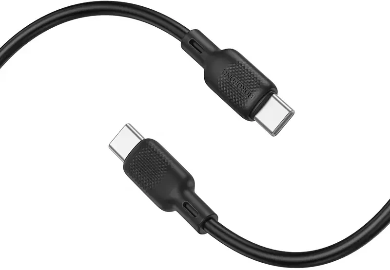 USB kabelis Borofone BX113 60W USB-C to USB-C 2.0m juodas