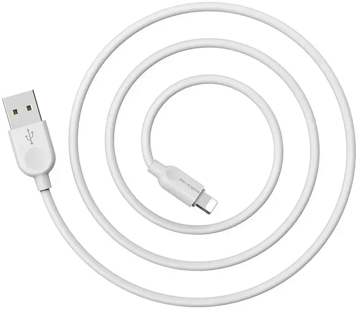Borofone kabelis BX14 LinkJet – USB į Lightning – 2,4A 3 metras baltos spalvos