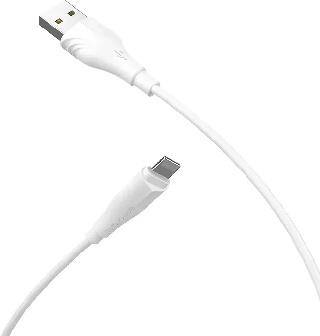 Oem Borofone kabelis BX18 Optimal – USB į Lightning – 2A 1 metras baltos spalvos