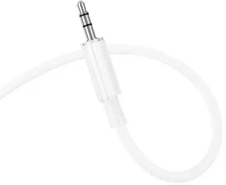 Borofone Kabelis BL21 Lemon – jack 3,5mm į jack 3,5mm – 1 metras baltos spalvos