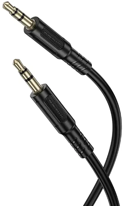 Borofone Cable AUX BL25 Nice – jack 3,5mm to jack 3,5mm – 1 metre juodos spalvos