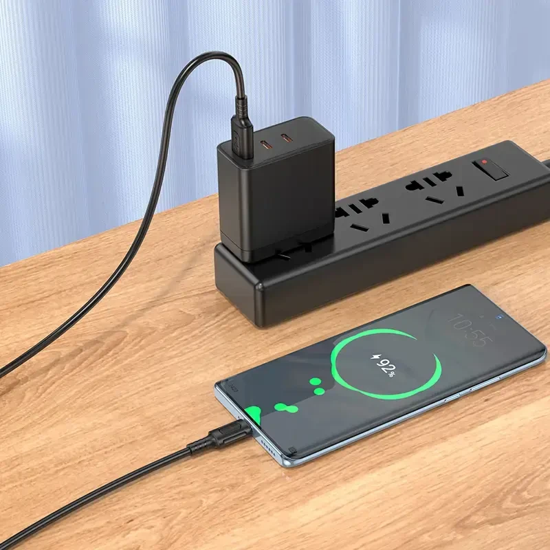 Borofone kabelis BX111 Feliz – USB į Type C – 3A 1 metras juodos spalvos