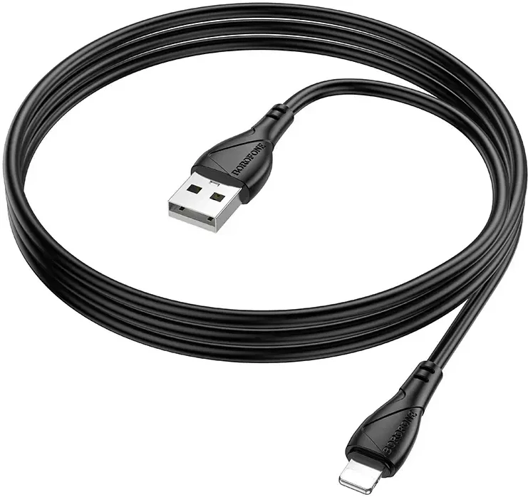 Borofone Kabelis BX121 Energy – USB į Lightning – PD 27W 1 metras juodas