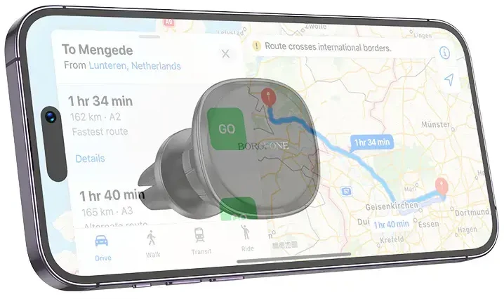 Borofone automobilinis laikiklis BH102 Cloud magnetinis to air vent juodos spalvos
