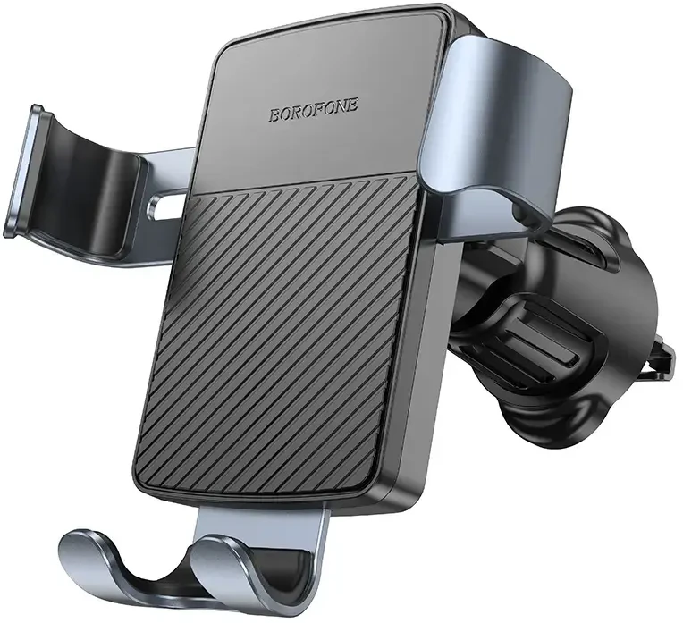 „Borofone“ automobilinis laikiklis BH118. Rafinuotas gravitacijos ventiliacijos angos juodas.