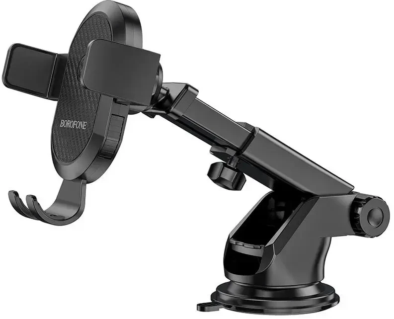 Borofone automobilinis laikiklis BH39 Amazing Bay with suction cup juodos spalvos