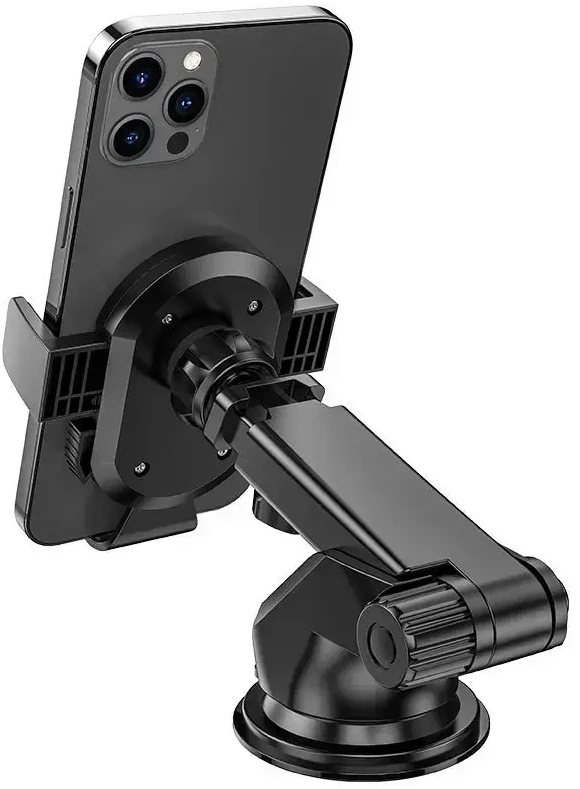 Borofone automobilinis laikiklis BH39 Amazing Bay with suction cup juodos spalvos