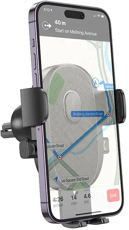 Borofone automobilinis laikiklis BH92 Grand to air vent juodos spalvos