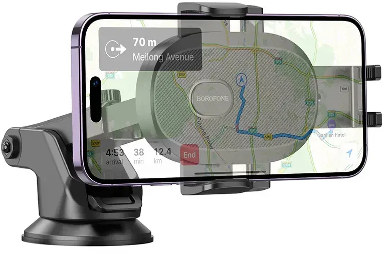 Automobilinis telefono laikiklis Borofone BH93 (dashboard) juodas