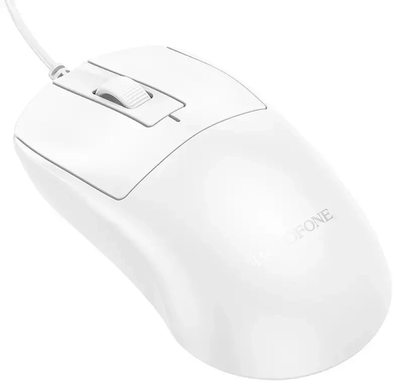 Borofone Kompiuterio pelė BG19 Moda su laidu balta
