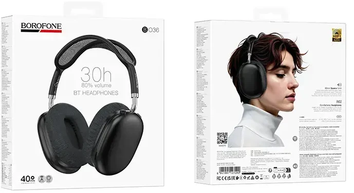 Borofone Ausinės BO36 Tone bluetooth juodas