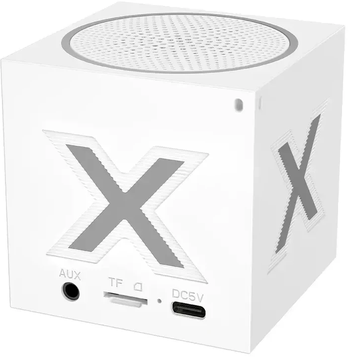 Borofone nešiojama Bluetooth kolonėlė BR101 Rubik baltos spalvos