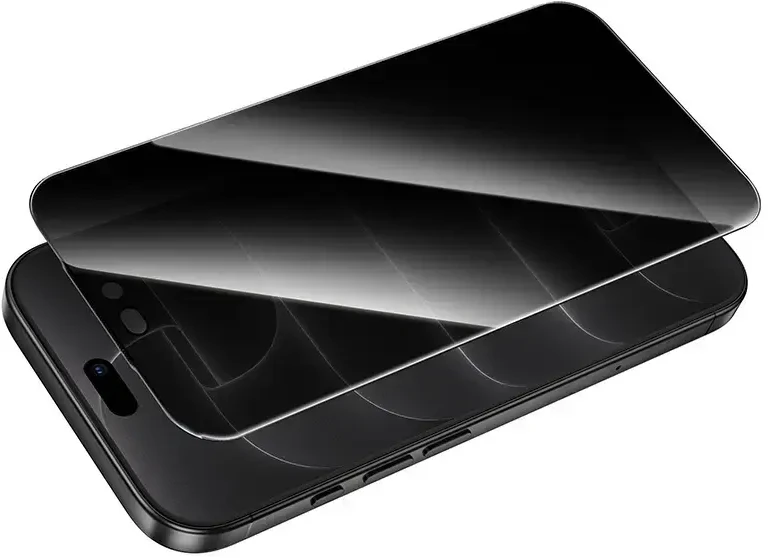 Borofone Grūdinto stiklo BF10 Armor visas ekranas nuo šnipinėjimo, skirtas iPhone 15 Pro – 10 vienetų