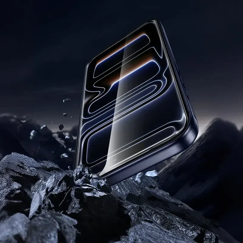 Borofone Grūdintas stiklas BF9 Armor Full Screen HD, skirtas iPhone 17e/16e/14/13/13 Pro – 10 vnt.