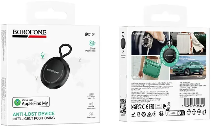 Borofone Tracker BC104 Intelligent (Apple only) juodos spalvos
