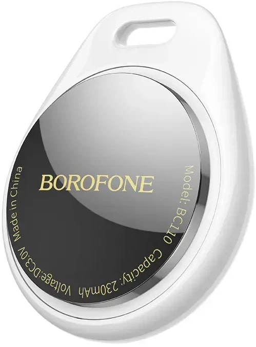 Borofone daiktų ieškiklis tracker BC110 Find dual (Dual Apple & Android) baltos spalvos