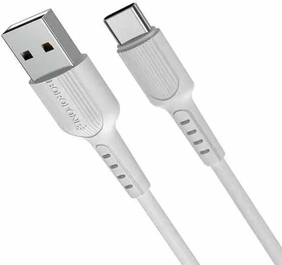 Borofone X16 USB-C kabelis 100 cm baltas