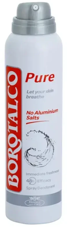 Borotalco Dezodorantas Purškiklis 48H Pure (Dezodorantas Purškiklis), 150 ml