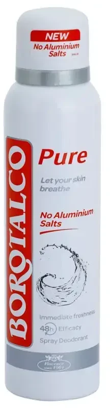 Borotalco Dezodorantas Purškiklis 48H Pure (Dezodorantas Purškiklis), 150 ml