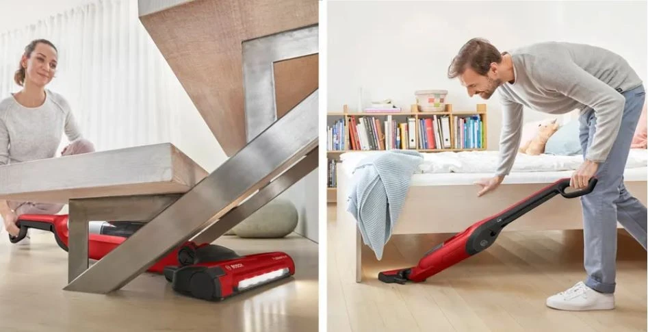 Įkraunamasis dulkių siurblys Bosch Serija 4 BBH3ZOO28, Raudonos spalvos
