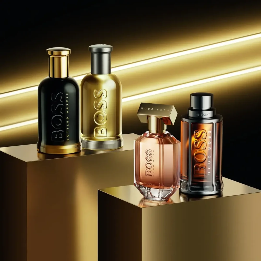Hugo Boss BOSS Bottled rinkinys vyrams (EDT, 100 ml + EDT, 10 ml + dušo želė, 100 ml)