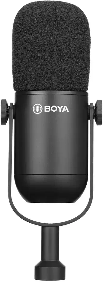 BOYA BY-DM500 Cardioid XLR Dynamic Microphone for Podcasts - Juodas