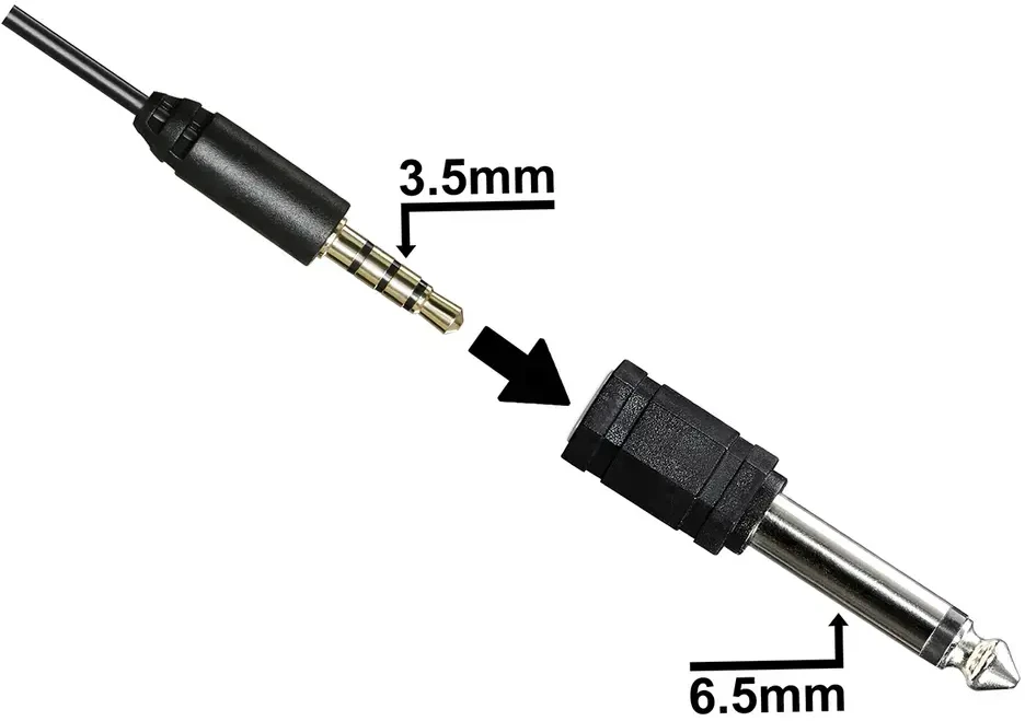 Mikrofonas BOYA 65-18000 HZ, 6.3 mm stereo adapteris, juodas / BY-M1 / BOYA10003