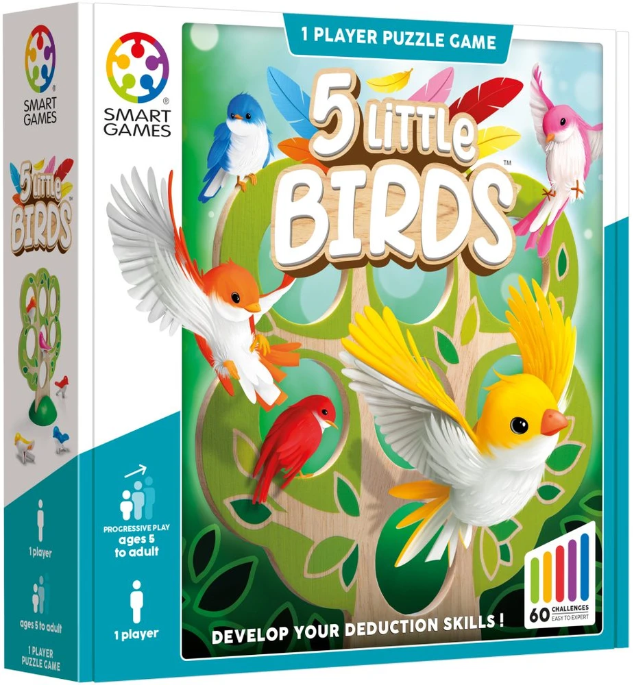 Brain Games Iuvi Games Stalo žaidimas paukščių išdėstymo 5 little birds IUVI