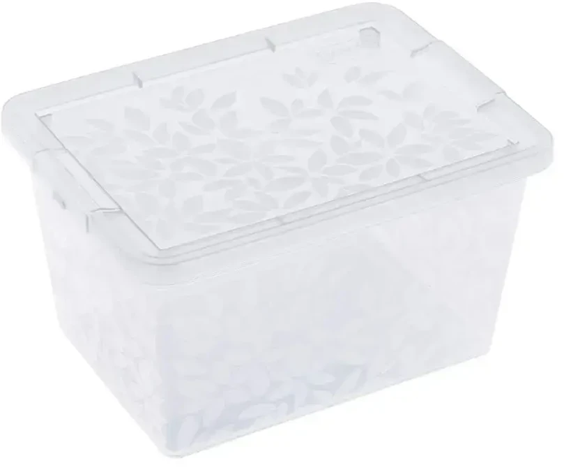 BRANQ 2L plastikinė dėžė su dangčiu JASMINE, žalia