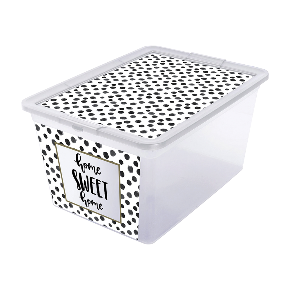 Branq Sandėliavimo dėžė X box dots 30L Skaidri