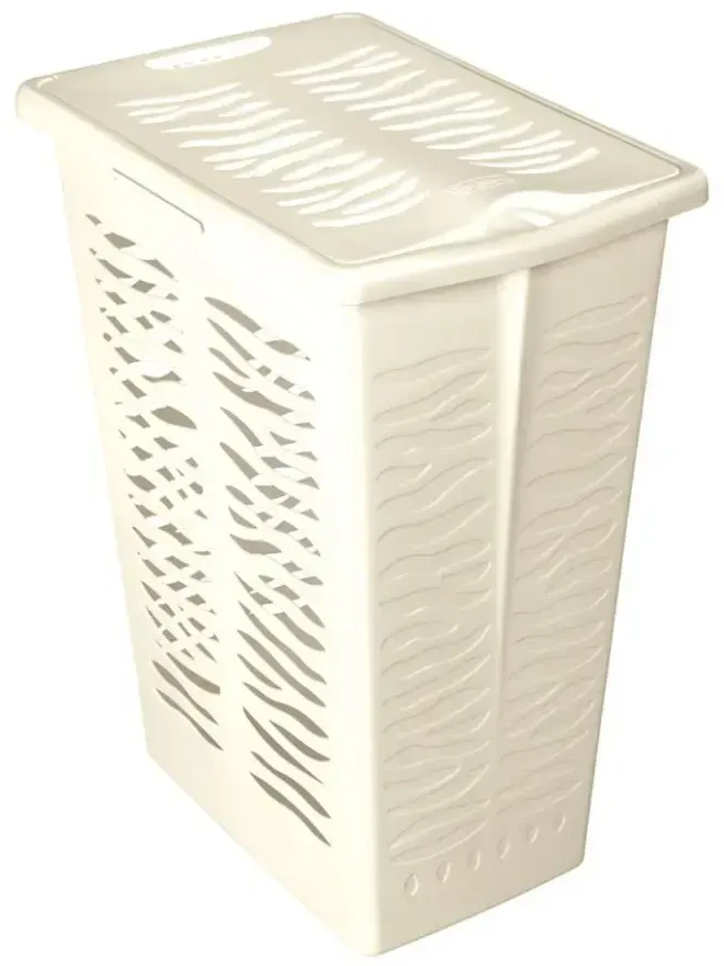 Branq Skalbinių krepšys Zebra 30L Vanilinės spalvos