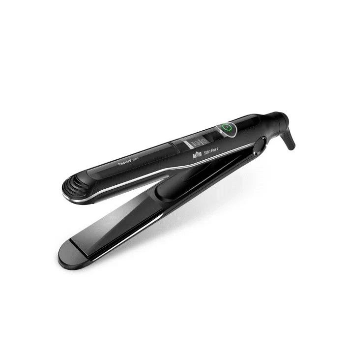Braun | Satin-Hair 7 SensoCare ST780 | Garantija 24 mėn. | Ceramic heating system | Temperature (min) 120 °C | Temperature (max) 200 °C | Juodas
