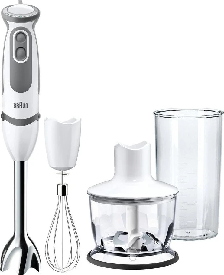 BRAUN Rankinis maišytuvas MQ 5235 WH MultiQuick 5 Vario, 1000W, Nerūdijantis plienas blades, 21 variable speeds, Baltas