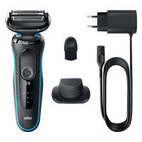 Braun | Shaver | 51-M1200s | Operating time (max) 50 min | Wet & Dry | Juodas/Mint