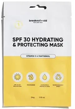 Breakoutaid Moisturizing and protective mask with vitamin E and panthenol, SPF 30