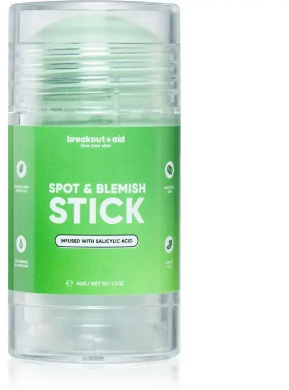 „Breakout + Aid“ „Breakout+aid“ kaolino kaukė probleminei odai pieštuko pavidalu (spot & Blemish Stick) 40 g