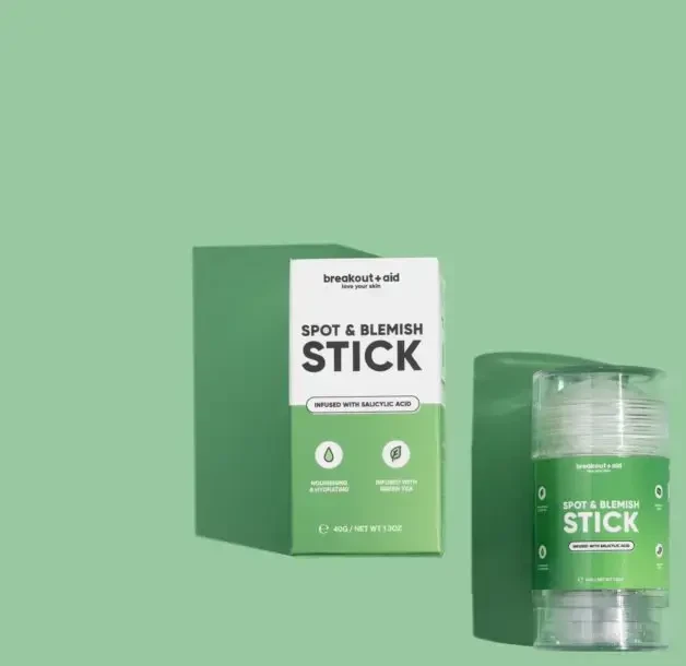 „Breakout + Aid“ „Breakout+aid“ kaolino kaukė probleminei odai pieštuko pavidalu (spot & Blemish Stick) 40 g