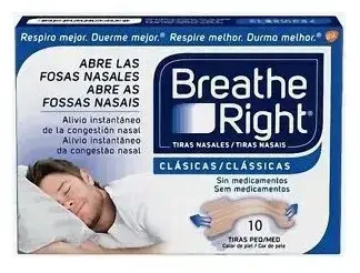 Breathe Right Nosies Pleistrai Mažas Dydis 10 Vienetų