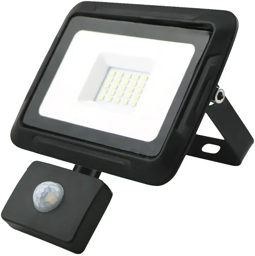 BREMEN LED prožektorius su judesio davikliu 20W, 4000K, IP65, 80lm/W Eurolight