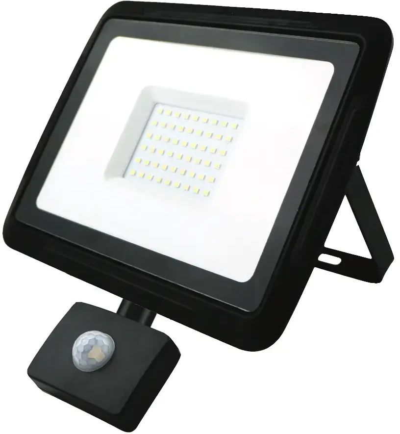 BREMEN LED prožektorius su judesio davikliu 50W, 4000K, IP65, 80lm/W Eurolight