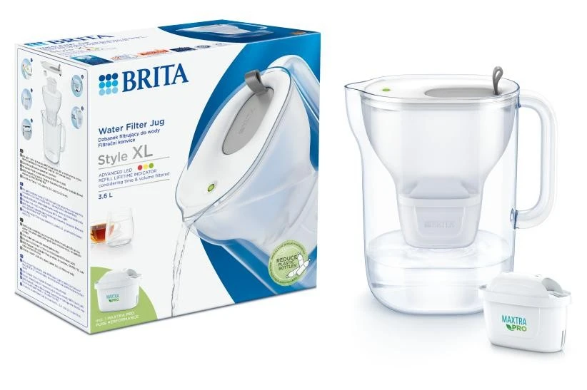 Brita Style XL + 1 filtras MAXTRA PRO Pure Performance pilka