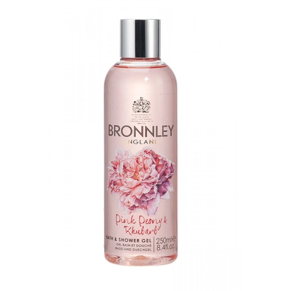 Bronnley, Rožinė Peony - Rhubarb, Cleansing, Dušo želė, For All Skin Types, 250 ml