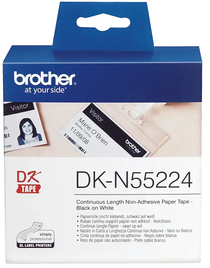 Brother Etiketė DK-N55224 / DKN55224 balta