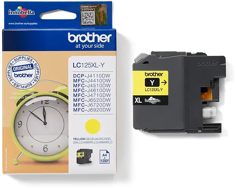 Brother LC125XLY | Rašalo kasetė | Geltona