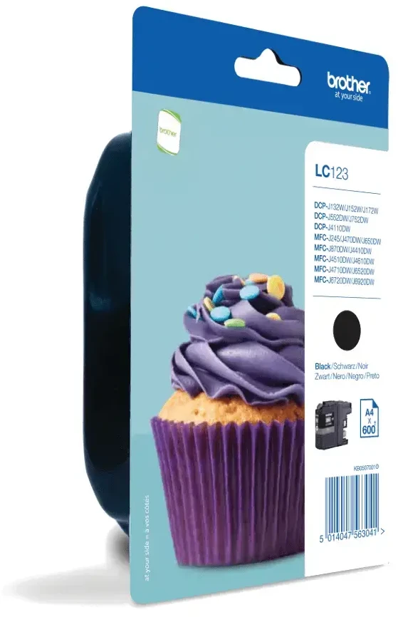 Rašalo kasetė Brother LC123BKBP2 Juodas dual pack | 600psl | MFC-J4510DW
