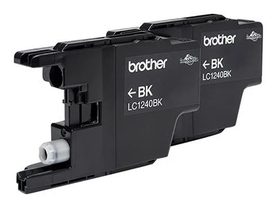 Brother LC-1240BKBP2DR rašalo kasetė Originalus Juoda 2 vnt