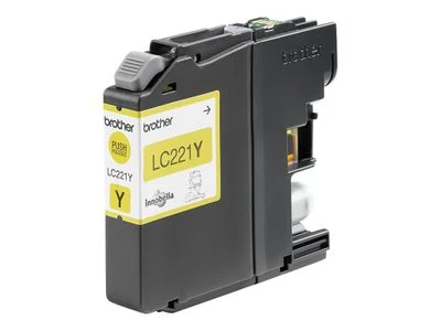 Brother LC-221Y rašalo kasetė Originalus Geltona 1 vnt